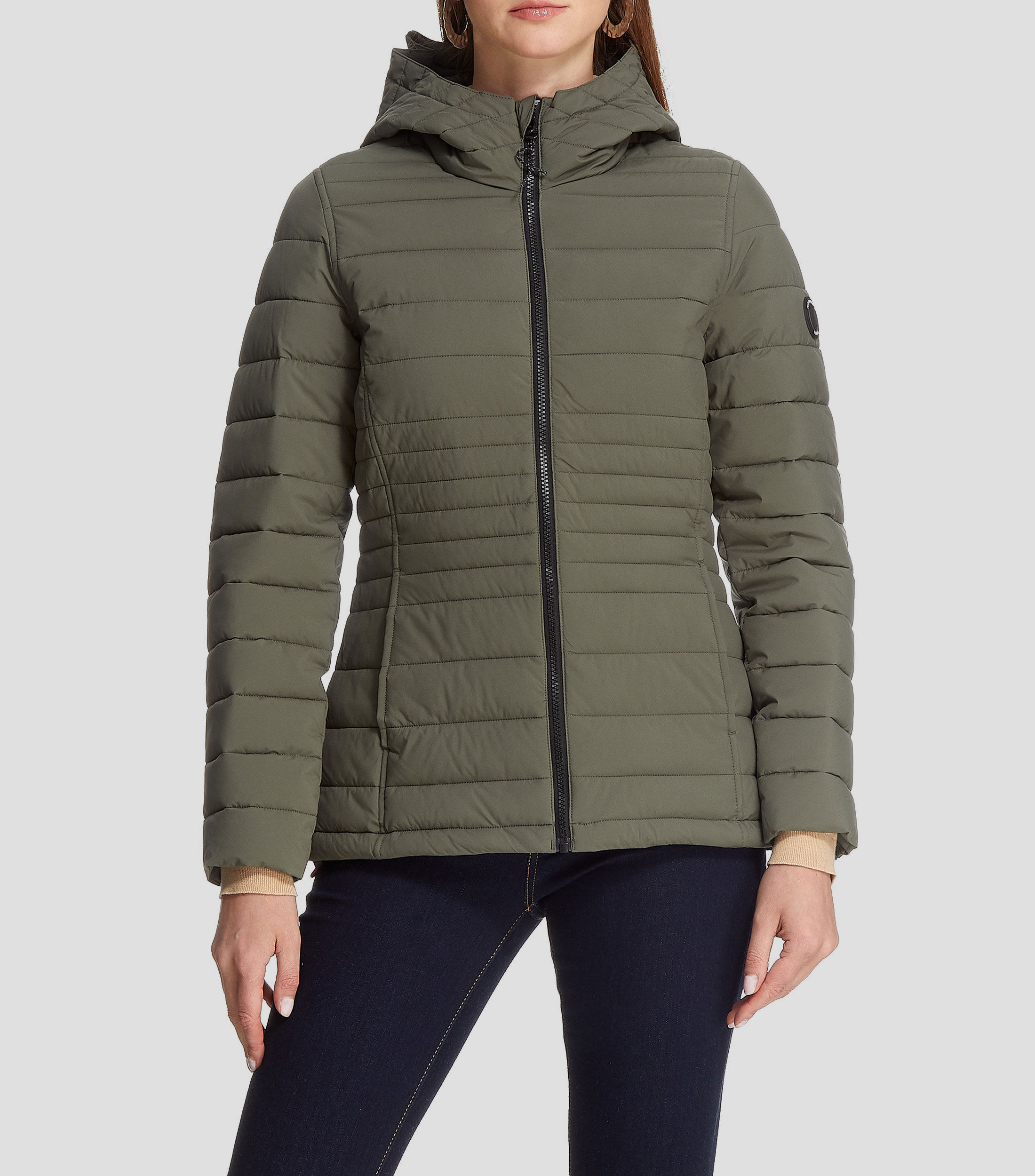 chamarra corta puffer